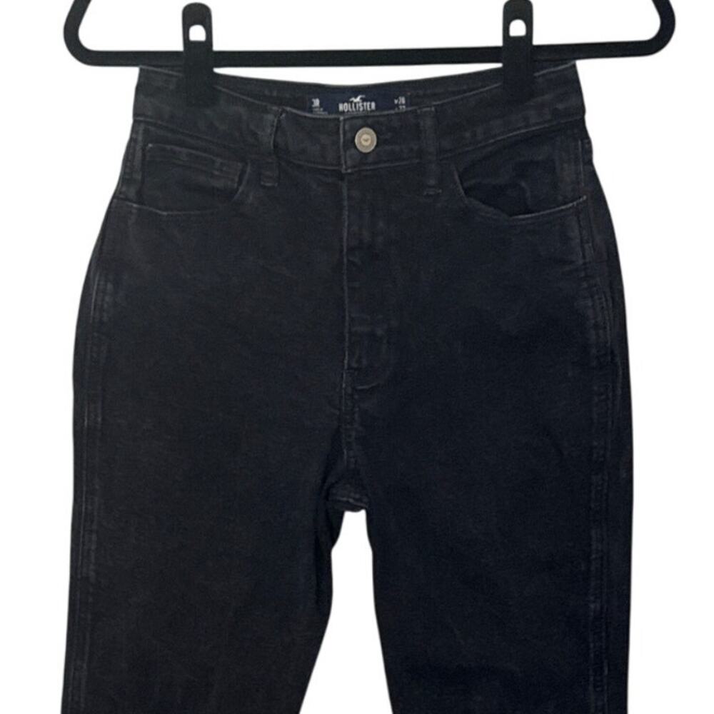 Hollister Ultra High‎ Rise Mom Jeans Washed Black Size 3R - Picture 12 of 14